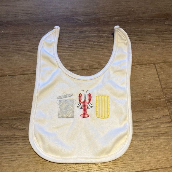 Crawfish Boil Embroidered Bib - Picture 1 of 1